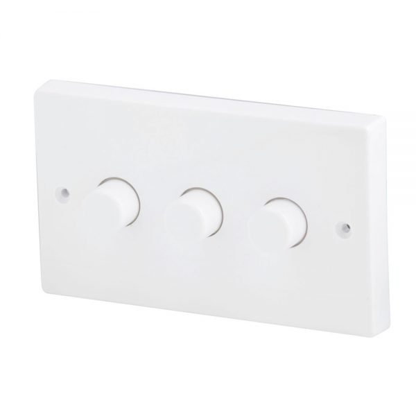 Robus DIMMER SWITCH 3x250W, 3 Gang 2 Way