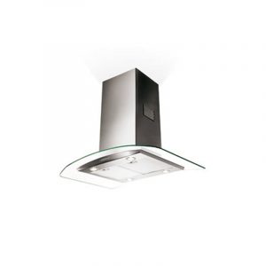 Faber Tratto Curved Glass Island Extractor Hood, 90cm