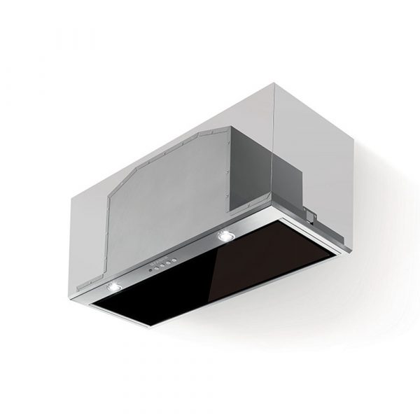 Faber Inca Lux Black Glass Canopy Extractor Hood