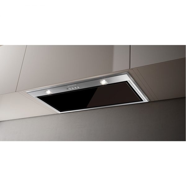 Faber Inca Lux Black Glass Canopy Extractor Hood 520mm