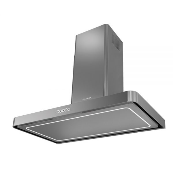Faber T-Light Box Chimney Extractor Hood Stainless Steel 900mm