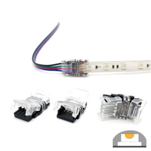 Splice Strip to Wire Connector IP65, RGB Strip 10mm, 4 Pin