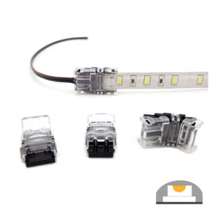 Splice Strip to Wire Connector IP65, Strip 10mm, 2 Pin