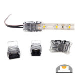 Splice Strip to Wire Connector IP65, Strip 8mm, 2 Pin