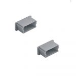 MIDI U-LINE Set of End Caps, Grey