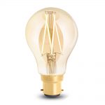 Wiz Wifi BC/B22 Filiamnet LED Tunbale White with amber tinted glass