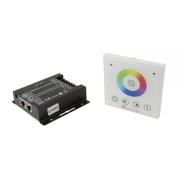 VEGAS 768W controller, IP20, RGBW, with wall mounted touch panel