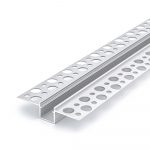 U-Line Plaster 180 Aluminium Profile Opal, 2 Meters