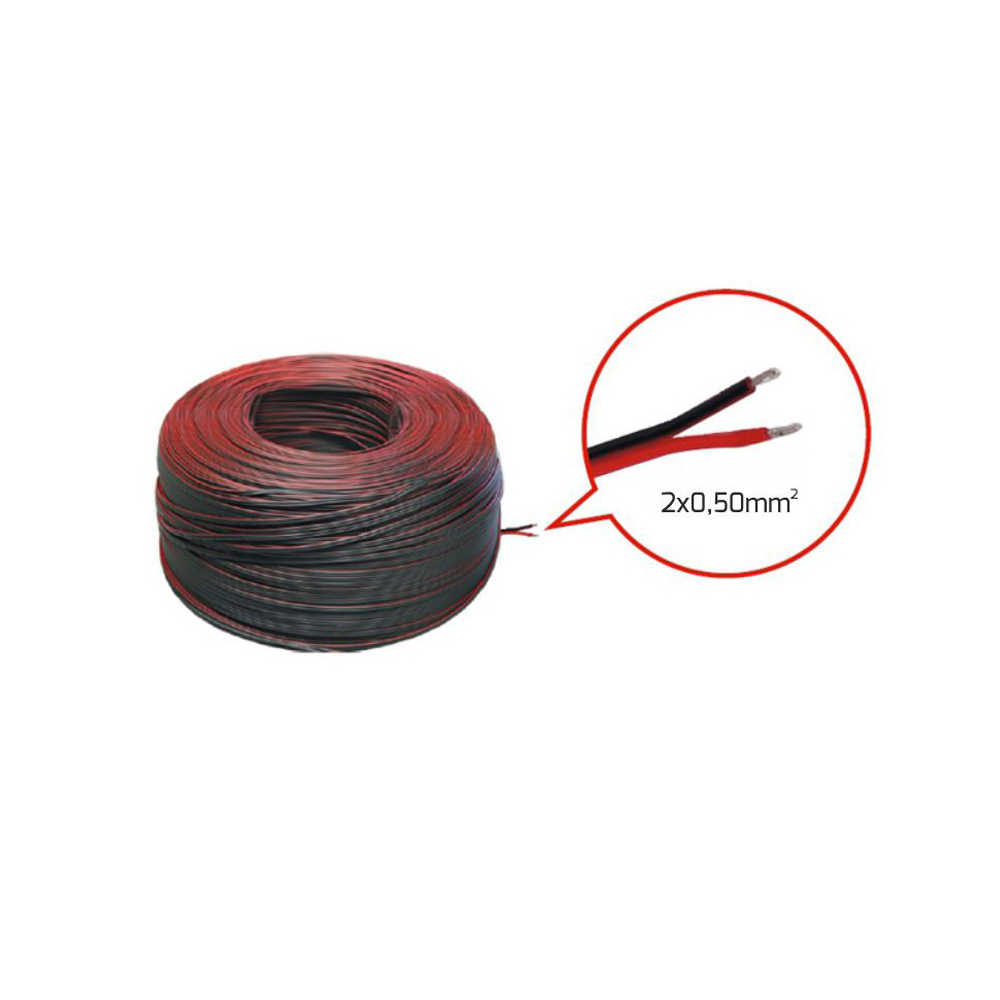 LED Strip 2 Core Cable 2 x 0.50mm Red/Black (Meter) - Xpress Electrical