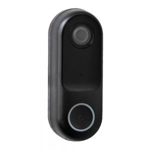 Robus Doorbell Connect, WIFI, with 1080p camera, 2-way audio, IP44, Black
