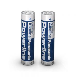 Panasonic Alkaline AAA Industrial Battery, 2 Pack
