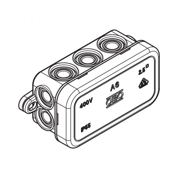 OBO-A6-IP55-Junction-Box-Drawing