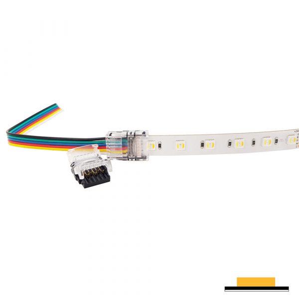Splice Strip to Wire Connector IP20, RGB+CCT 6 Pin