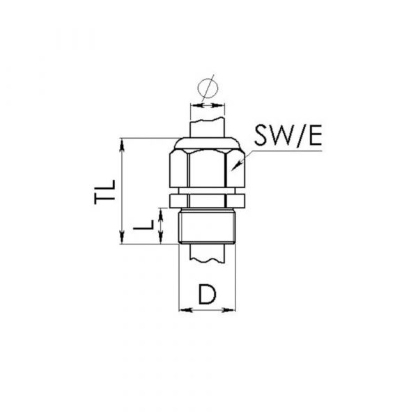 WISKA-GLP20+-IP68-Cable-Gland-20mm-Diagram