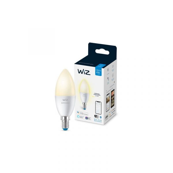 WiZ-Candle-Smart-Bulb-E14,-Warm-White-pakaging_