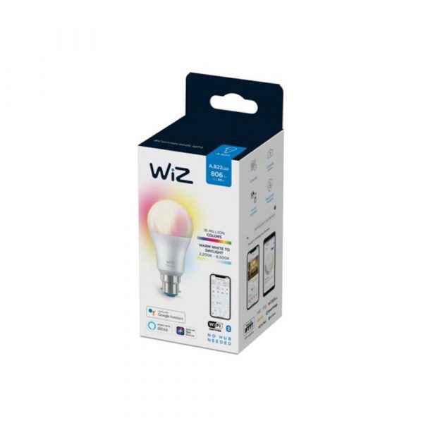 WiZ GLS Smart Bulb B22, RGB + Tunable White