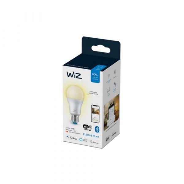WiZ Whites GLS BLE Smart Bulb E27, Tunable White