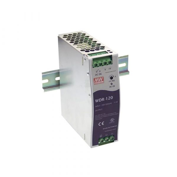 Mean Well WDR 120W DIN Rail Power Supply