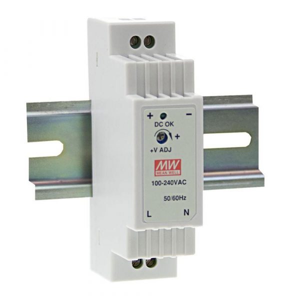 Mean Well 15W Single Output DIN Rail Power Supply