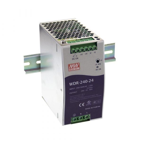 Mean Well 240W Industrial DIN Rail Power Supply