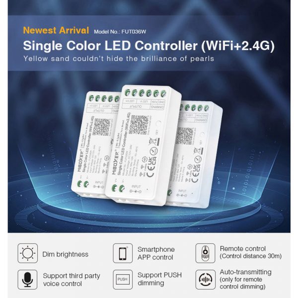 Mi-Light WiFi+RF Single Colour LED Controller