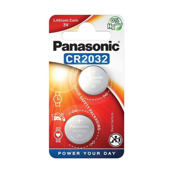 Panasonic Lithium CR2032 Coin 3V Battery, 2 PackPanasonic Lithium CR2032 Coin 3V Battery, 2 Pack