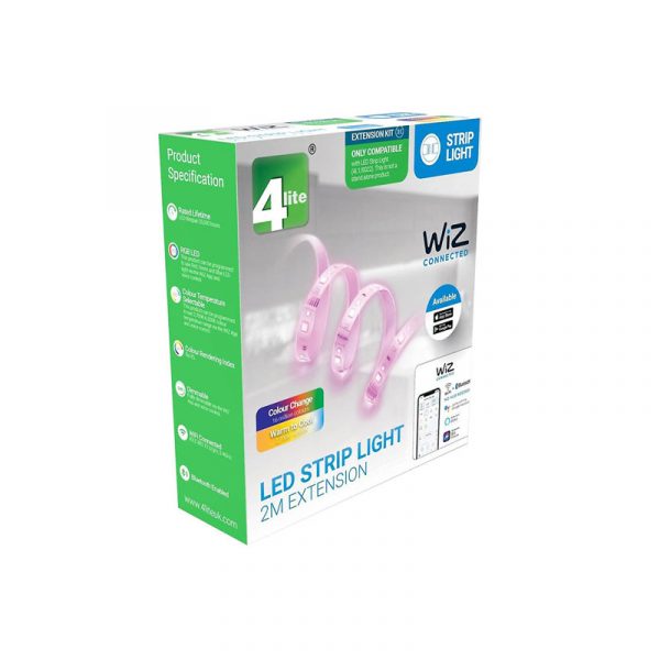 WiZ 4lite Colours Smart LED Strip Extension, 2 Meters