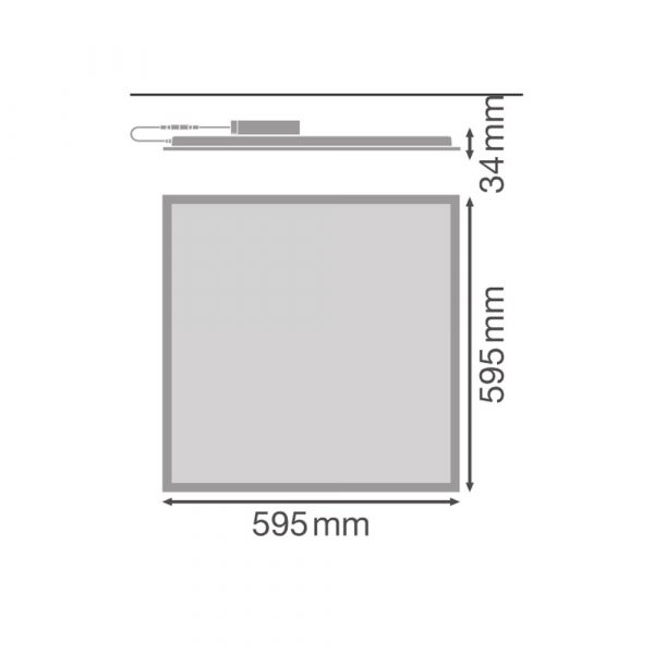 LEDVANCE Value LED Panel 60x60cm