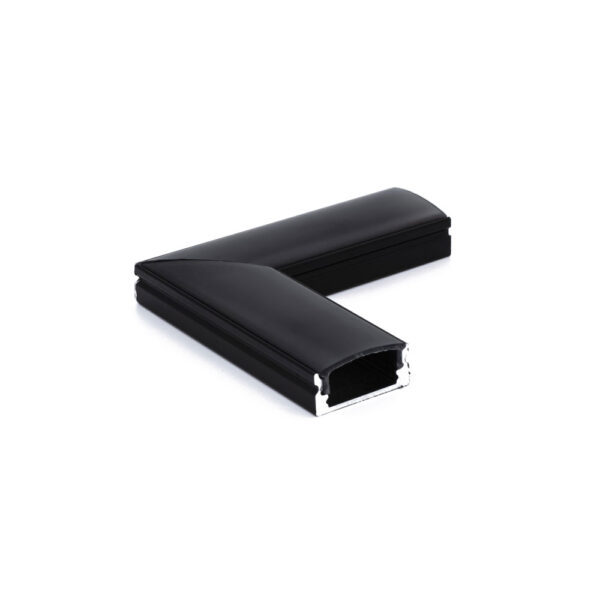 Surface D-Line Black Aluminium Profile Corner