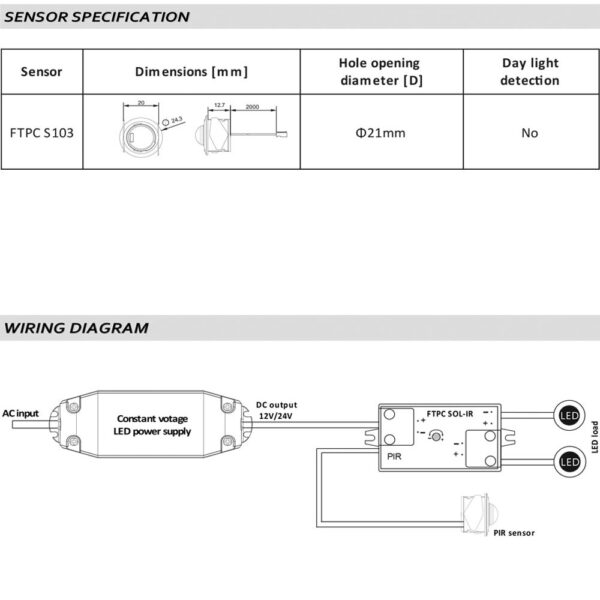 POS-12-24V-Cabinet-PIR-Sensor-Diagram
