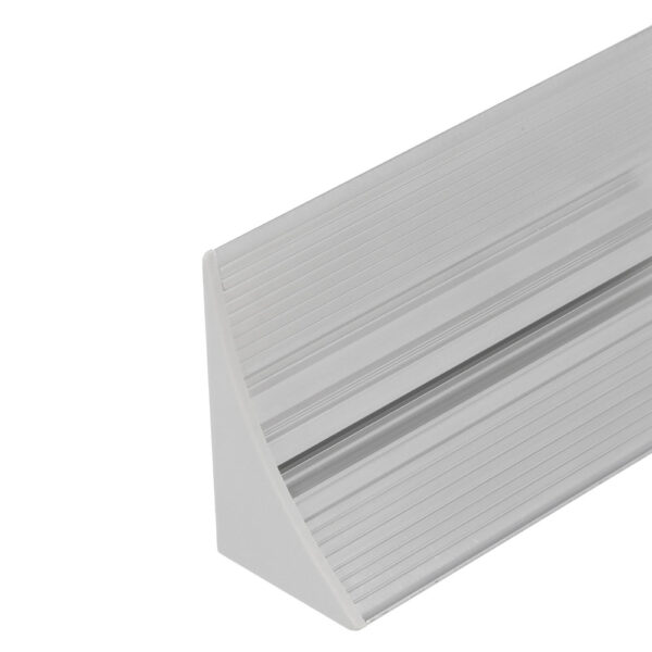 SMOOTH12-Plaster-in-Aluminium-Profile,-2-Meters-(Diffuser-&-End-Caps)