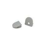 ELEVA Surface D-Line Profile Curved Grey End Caps, Set
