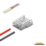 Mini Series Splice Strip to Wire Connector, 10mm 2 Pin