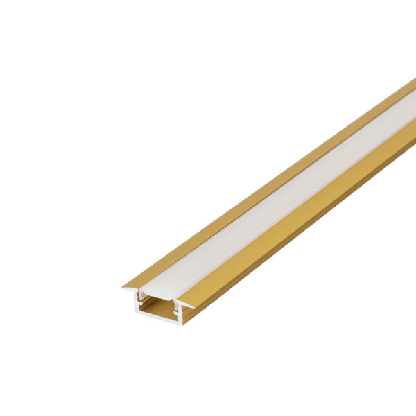 XL U-LINE Gold Recessed Aluminium Profile, 2 Meters