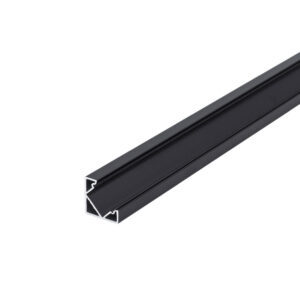 Corner D-Line Black Aluminium Profile