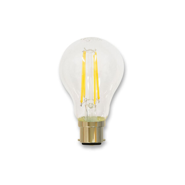Source GLS B22 Filament LED Bulb 7=60W, Dimmable