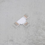 Mini Series Splice Strip to Strip PCB T Corner Connector, 4 Pin