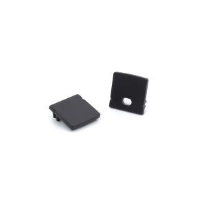 ELEVA Surface D-Line Profile Raised Edge Black End Caps, Set