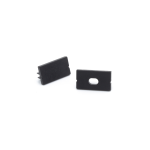ELEVA Surface D-Line Profile Black End Caps, Set