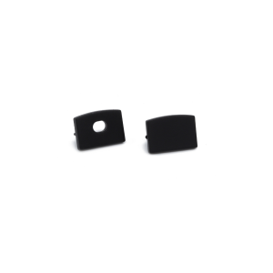 ELISSA-JR D-LIne Profile Black End Caps, Set