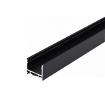 ELISSA Suspended D-Line Black Aluminium Profile