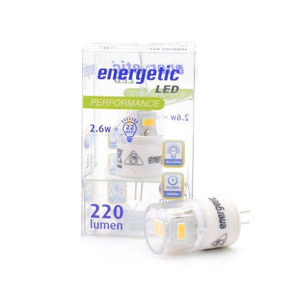 Energetic 2.6W G4 LED Lamp 3000K