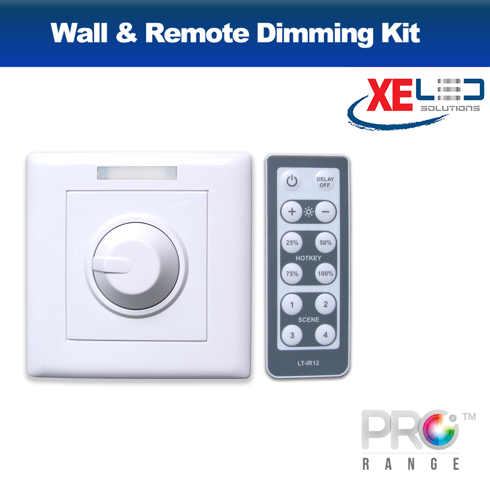 XE LT Series Wall Mount Dimmer for Dimming Single Colour LED Strip with