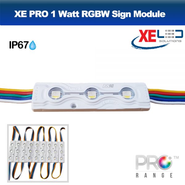 XE PRO 0.96W 3 LED Sign Module IP67 12V RGBW