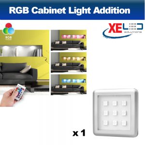 XE RGB Square Colour Changing 12V Plinth / Cabinet Light (Addition)